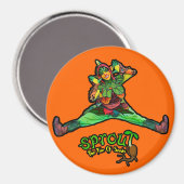 Orange Sprout Magnet (Vorderseite/Rückseite)