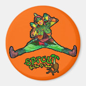 Orange Sprout Magnet (Vorne)