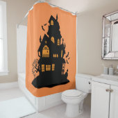 Orange Spuk House Duschvorhang (Beispiel)