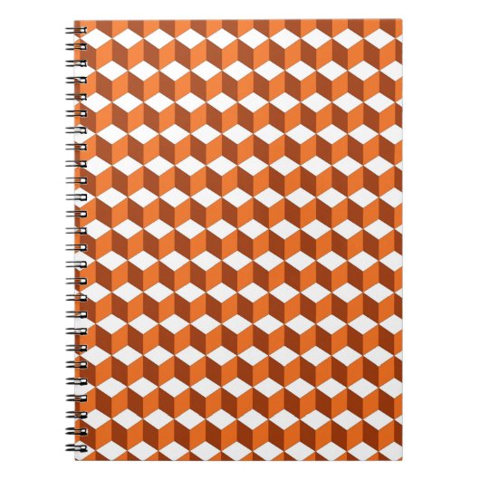 Orange Square: Abstrakter Vintager Hintergrund Notizblock (Vorderseite)
