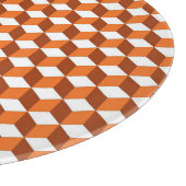 Orange Square: Abstrakter Vintager Hintergrund Schneidebrett (Ecke)
