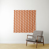 Orange Square: Abstrakter Vintager Hintergrund Wandteppich (Beispiel (Horizontal))