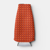 Orange Square Pattern Flaschenkühler (Vorderseite)