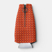 Orange Square Pattern Flaschenkühler (Rückseite)