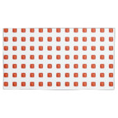 Orange Square Pattern Kissenbezug (Vorderseite-Links)