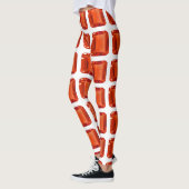 Orange Square Pattern Leggings (Links)