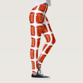 Orange Square Pattern Leggings (Rechts)