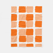 Orange Squares Blanket Fleecedecke (Vorderseite)