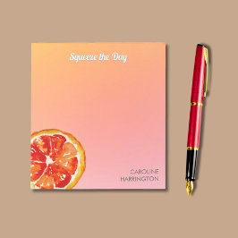 Orange Squeeze den Tag Niedlich Inspiration Citrus Notizblock
