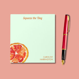 Orange Squeeze den Tag Niedlich Inspiration Citrus Notizblock