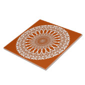 Orange Squirrel Tristyns Mandala Fliese (Seite)