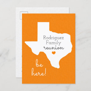 Orange Staat von Texas Family Wiedersehen Postcard Postkarte