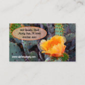 Orange stachelige visitenkarte (Rückseite)