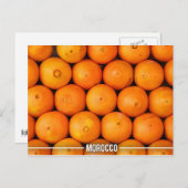 Orange Stalls in Marrakesch Marokko Postkarte (Vorne/Hinten)