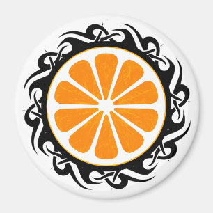 orange. Stamm. Magnet
