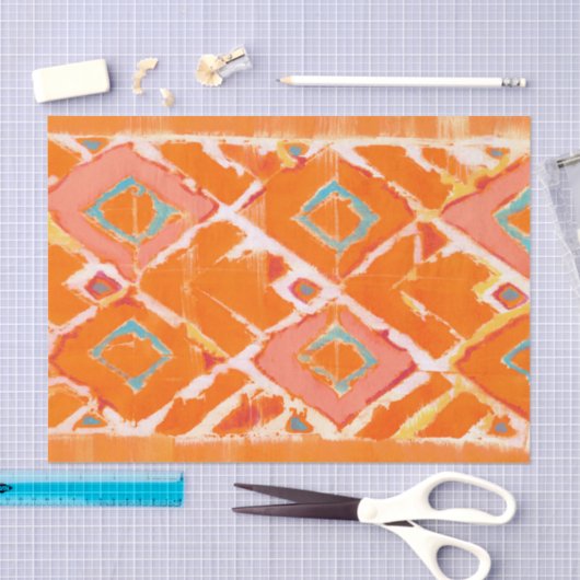 Orange Stammes- II Seidenpapier (Handwerk)