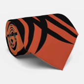 Orange Stammes- Krawatte (Gerollt)