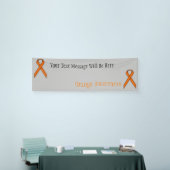 Orange Standard Ribbon Banner (Messeveranstaltung)