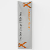Orange Standard Ribbon Banner (Vertikal)