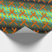 Orange Standard Ribbon Pattern von Kenneth Yoncich Geschenkpapier (Ecke)