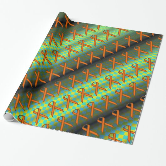 Orange Standard Ribbon Pattern von Kenneth Yoncich Geschenkpapier (Ungerollt)