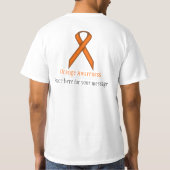 Orange Standard Ribbon T-Shirt (Rückseite)