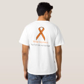 Orange Standard Ribbon T-Shirt (Schwarz voll)