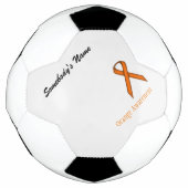 Orange Standard Ribbon Template by Kenneth Yoncich Fußball (Vorderseite)