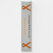 Orange Standard Ribbon von Kenneth Yoncich Banner (Vertikal)