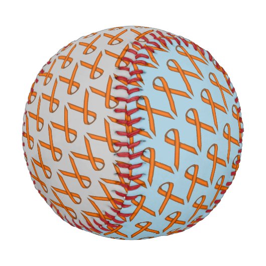 Orange Standard Ribbon von Kenneth Yoncich Baseball (Schrägansicht)