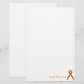 Orange Standard Ribbon von Kenneth Yoncich Briefpapier (Vorne/Hinten)