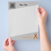 Orange Standard Ribbon von Kenneth Yoncich Flyer (Hand)