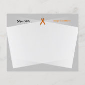 Orange Standard Ribbon von Kenneth Yoncich Flyer (Hinten)