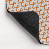 Orange Standard Ribbon von Kenneth Yoncich Mousepad (Ecke)
