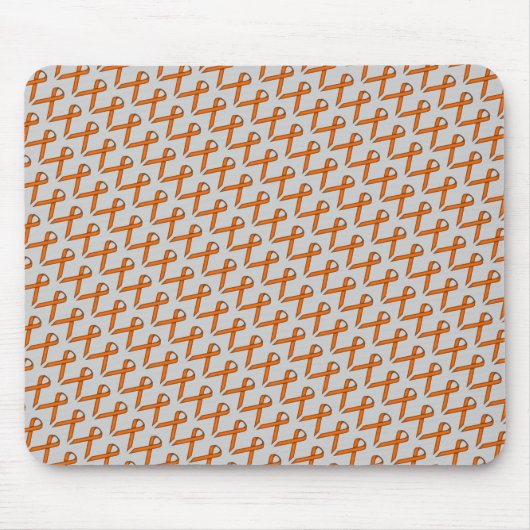 Orange Standard Ribbon von Kenneth Yoncich Mousepad (Vorne)