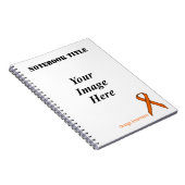 Orange Standard Ribbon von Kenneth Yoncich Notizblock (Rechte Seite)
