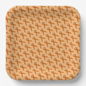 Orange Standard Ribbon von Kenneth Yoncich Pappteller (Vorderseite)