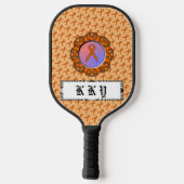 Orange Standard Ribbon von Kenneth Yoncich Pickleball Schläger (Rückseite)
