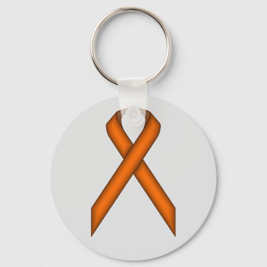 Orange Standard Ribbon von Kenneth Yoncich Schlüsselanhänger (Vorderseite)