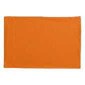 Orange Standard Size Pillow Case Pair Kissenbezug (Rückseite-Links)