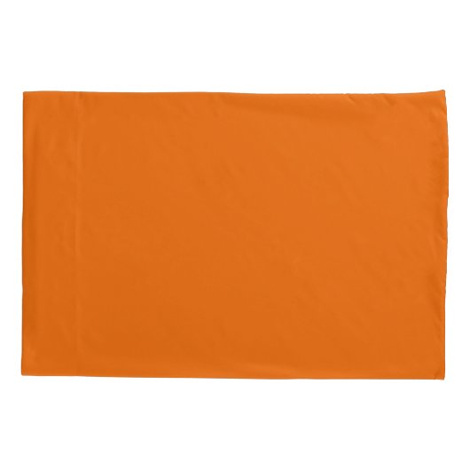 Orange Standard Size Pillow Case Pair Kissenbezug (Rückseite-Links)