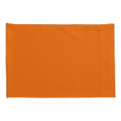 Orange Standard Size Pillow Case Pair Kissenbezug (Rückseite-Rechts)