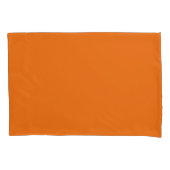 Orange Standard Size Pillow Case Pair Kissenbezug (Vorderseite-Links)