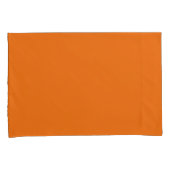 Orange Standard Size Pillow Case Pair Kissenbezug (Vorderseite-Rechts)