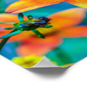 Orange Star Blume Poster (Ecke)