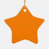 Orange Star Keramik Ornament (Hinten)