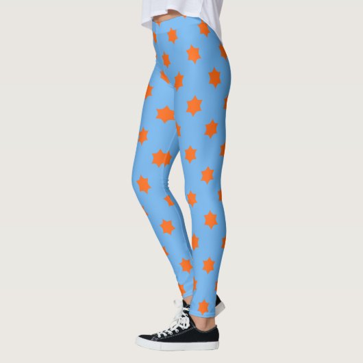 Orange Star Pattern Leggings (Links)