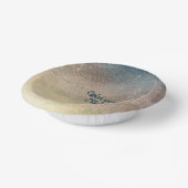 Orange Starfish in Sand und Surf individuell anpas Pappteller (Gewinkelt)