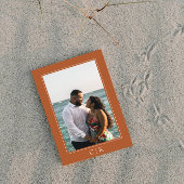 Orange Starfish Monogram Foto Save The Date