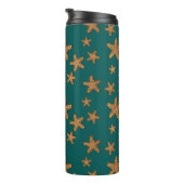 Orange Starfish-Muster Thermosbecher (Nach rechts gedreht)